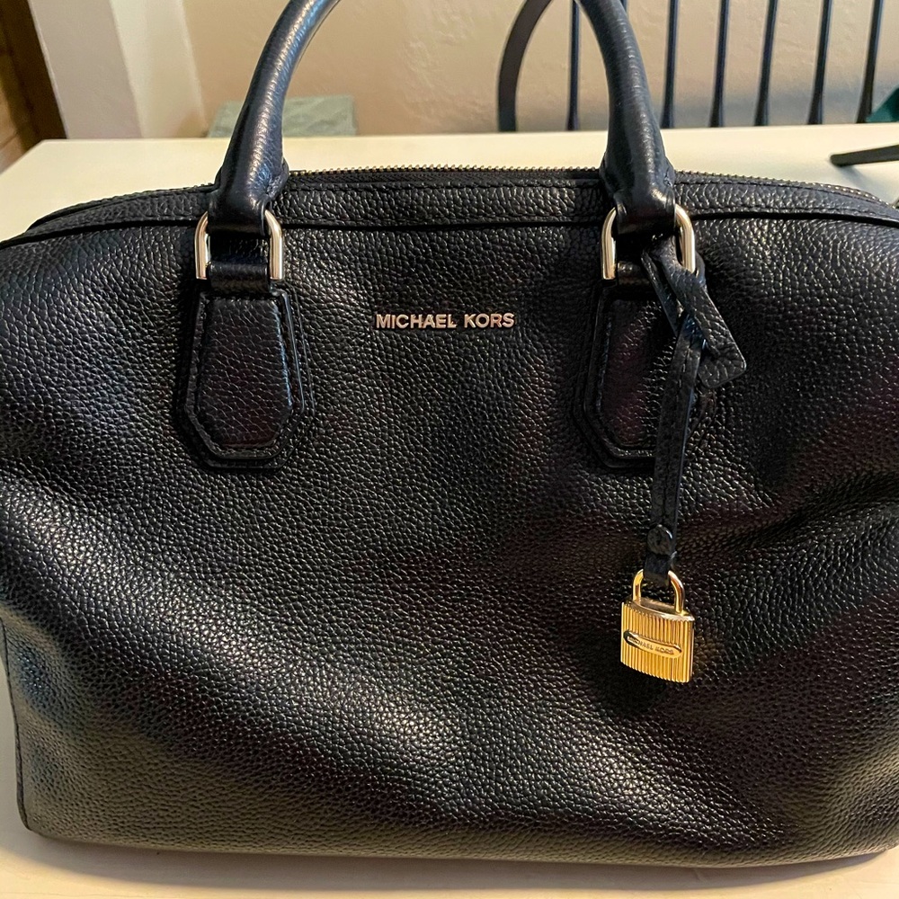 Michael Kors black leather purse
